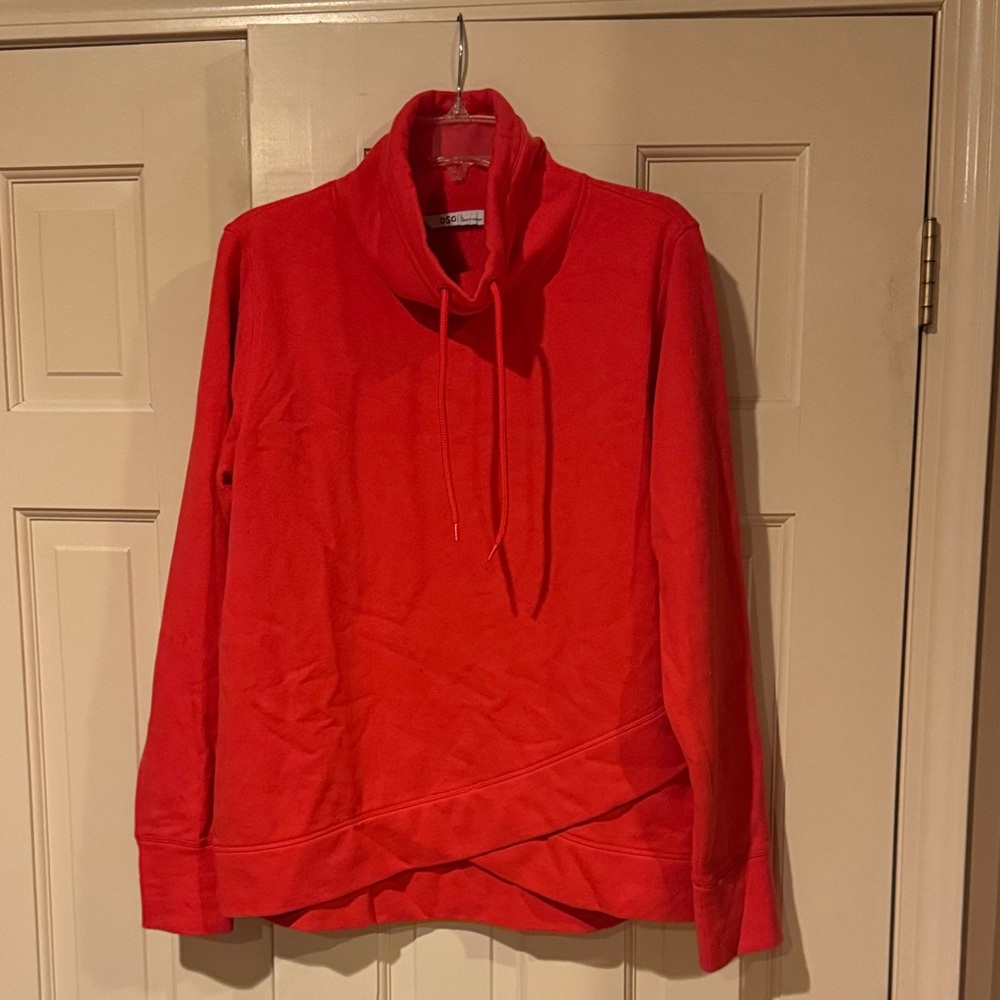DSG Vibrant Red Cowl Neck Sweater